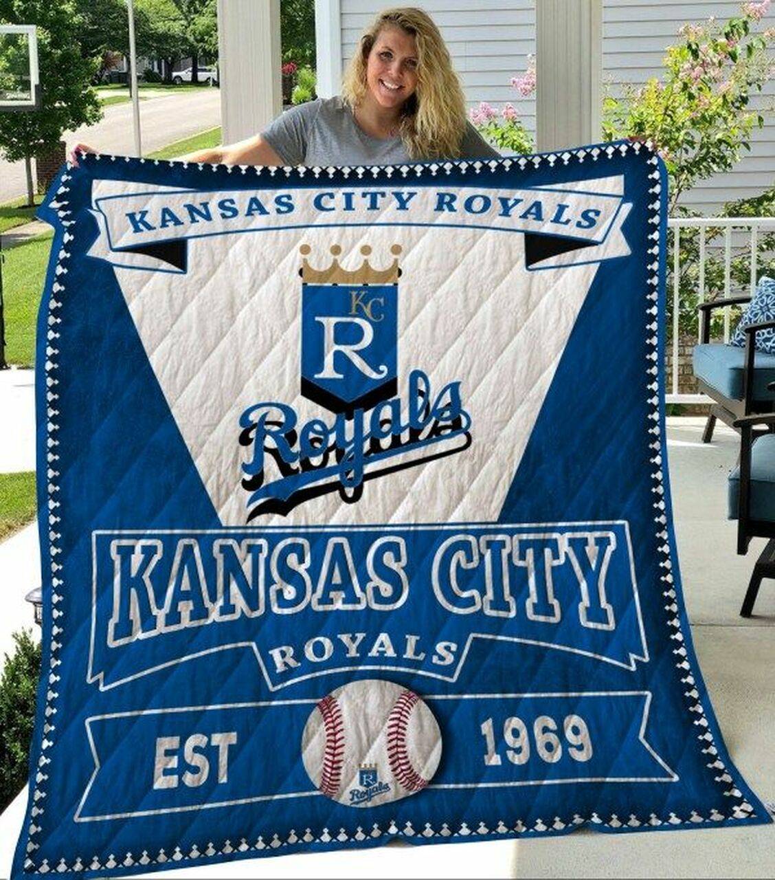 Kansas City Royals 1 Quilt Blanket and Home Decor