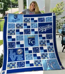 Kansas City Royals Blanket Th2906 Quilt and Home Decor