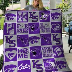 Kansas State Wildcats Quilt Blanket B110612  Quilt and Home Decor
