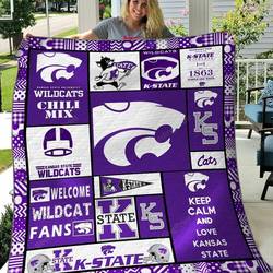 Kansas State Wildcats Quilt Blanket and Home Decor