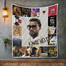 Kanye West Album Covers Quilt Blanket and Home Decor
