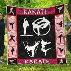 Karate Love Quilt Tdh22038 Fuct2108 and Home Decor