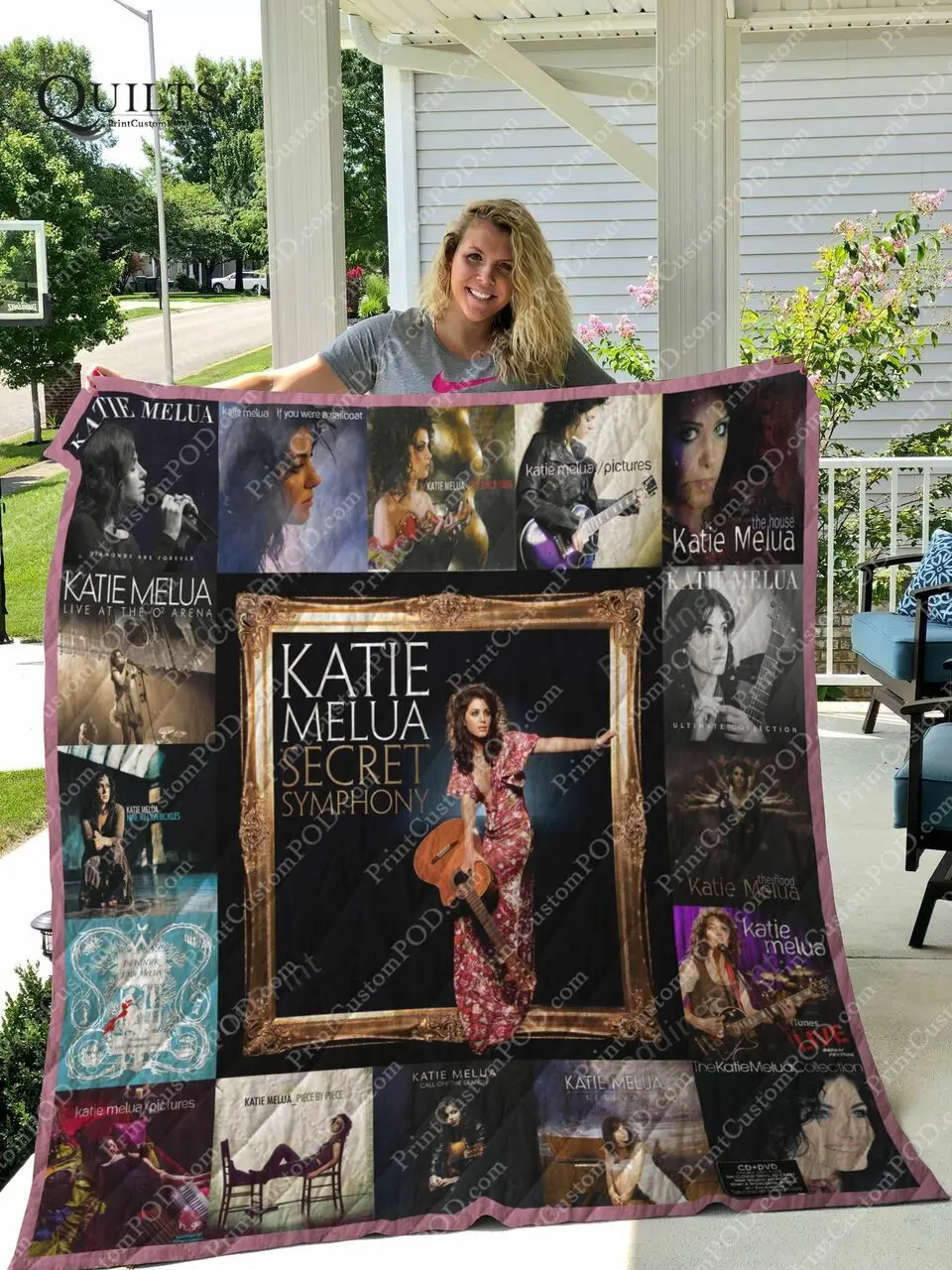 Katie Melua Albums Quilt Blanket For Fans Ver 17 and Home Decor