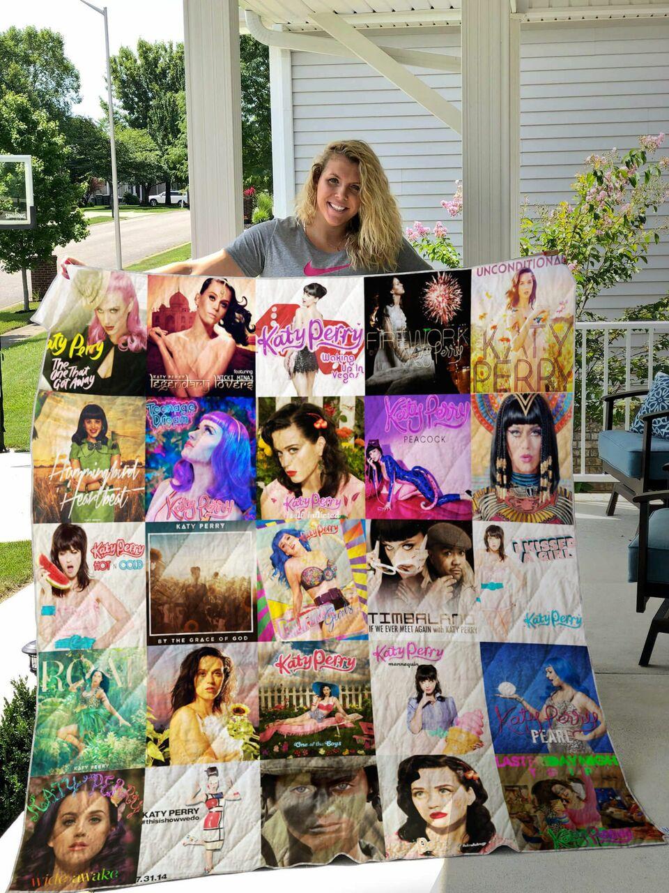 Katy Perry Quilt Blanket For Fans Ver 25 and Home Decor