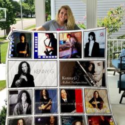 Kenny G Quilt Blanket and Home Decor