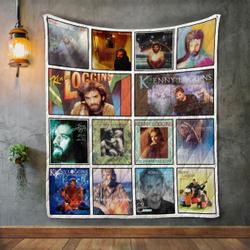 Kenny Loggins 2 Album Covers Quilt Blanket and Home Decor