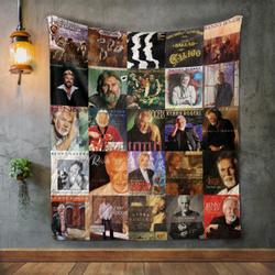 Kenny Rogers Album Covers Quilt Blanket and Home Decor