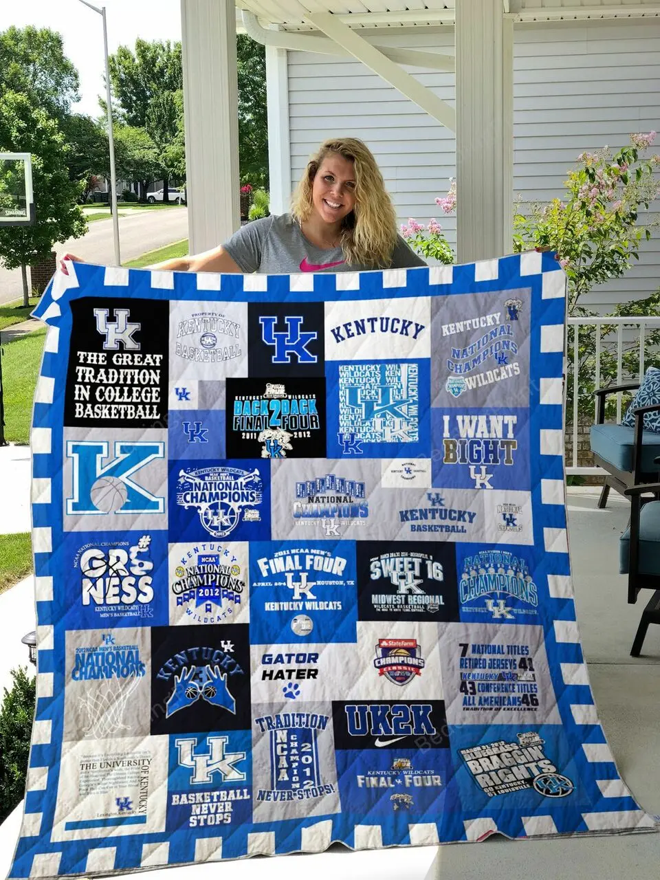 Kentucky Wildcats Quilt Blanket and Home Decor