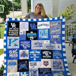 Kentucky Wildcats Quilt Blanket and Home Decor