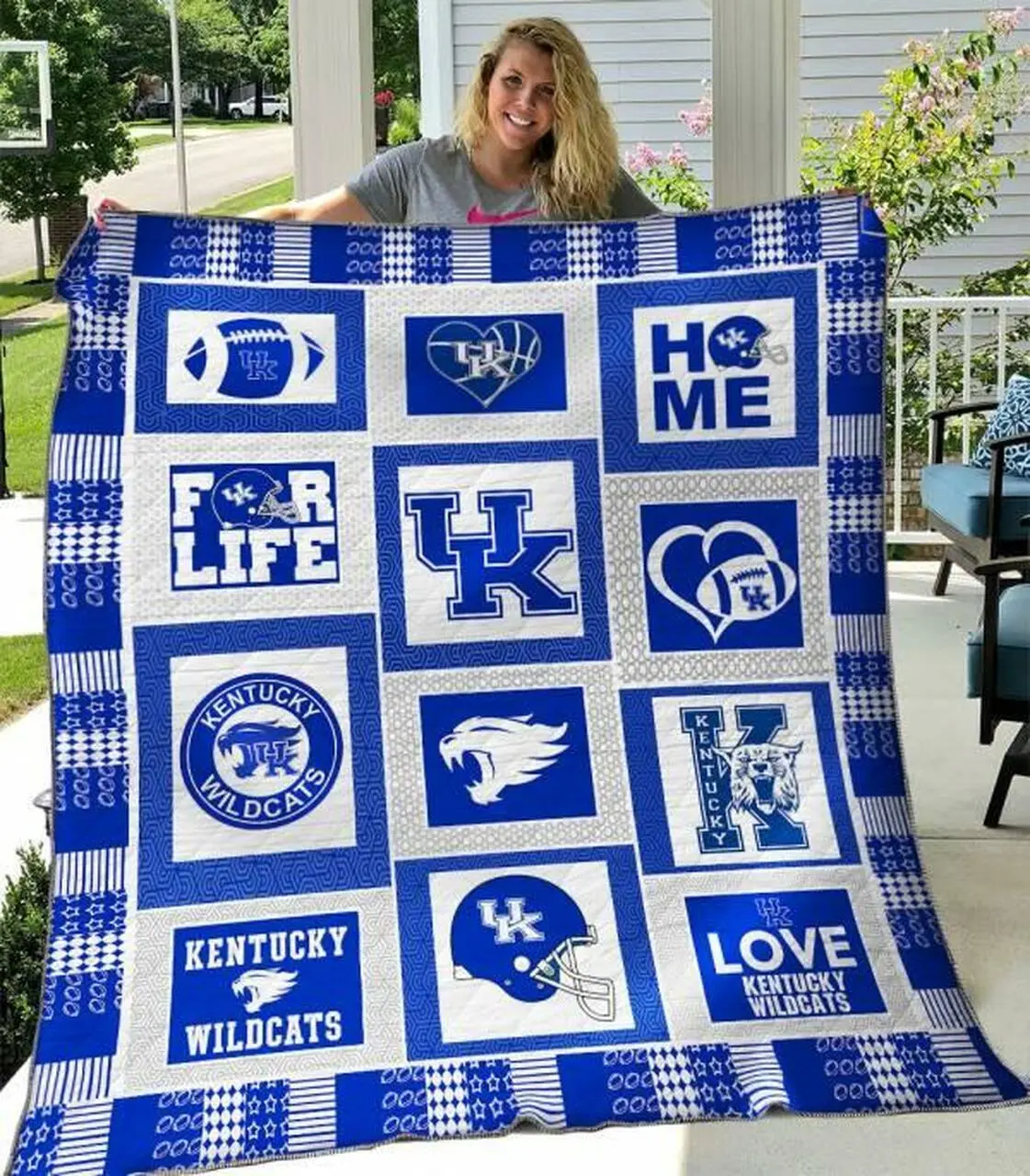 Kentucky Wildcats Quilt Blanket Limited Quilt Blanket and Home Decor