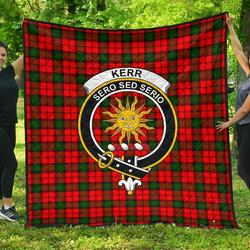 Kerr Modern Tartan Clan Badge Quilt Kjw and Home Decor