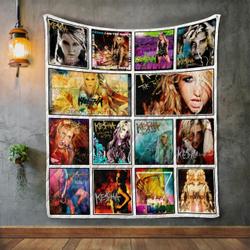 Kesha Album Covers Quilt Blanket and Home Decor