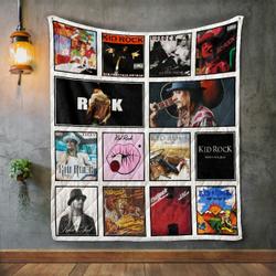 Kid Rock Album Covers Quilt Blanket and Home Decor