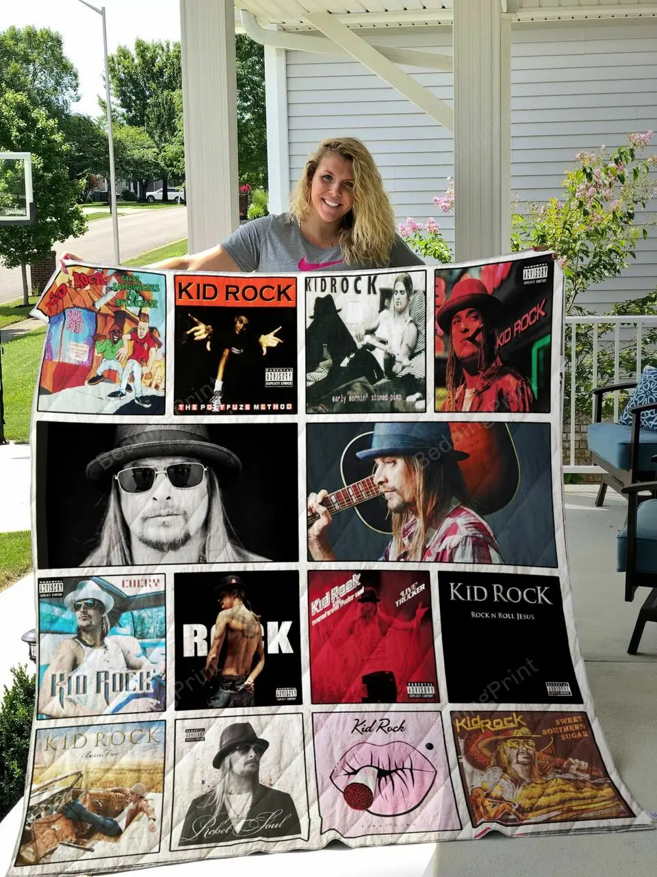 Kid Rock Albums Quilt Blanket and Home Decor