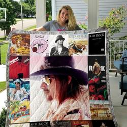 Kid Rock Style 2 Album Covers Quilt Blanket and Home Decor