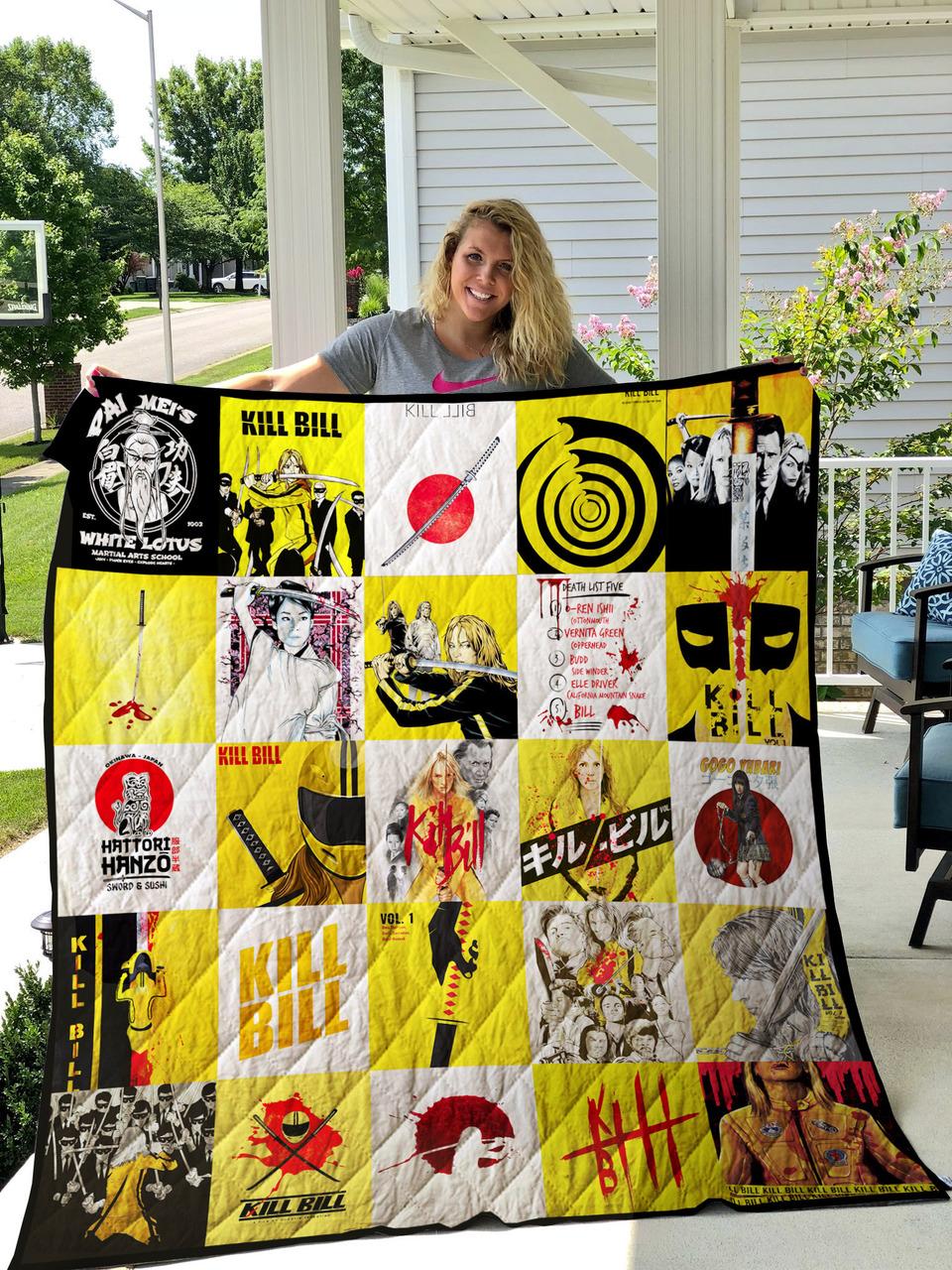Kill Bill Poster Quilt and Home Decor