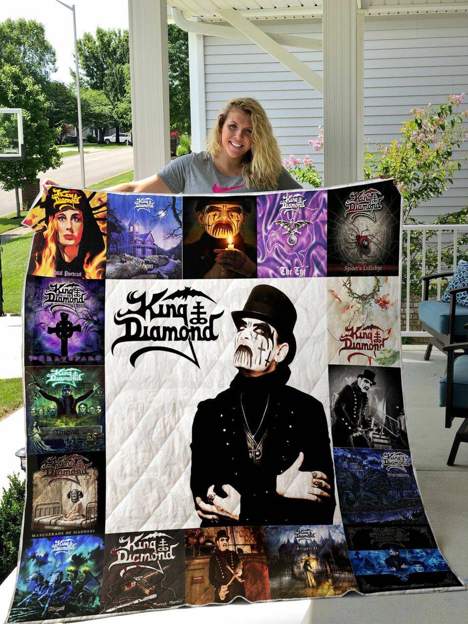 King Diamond Quilt -01- Custom Quilt Blanket and Home Decor