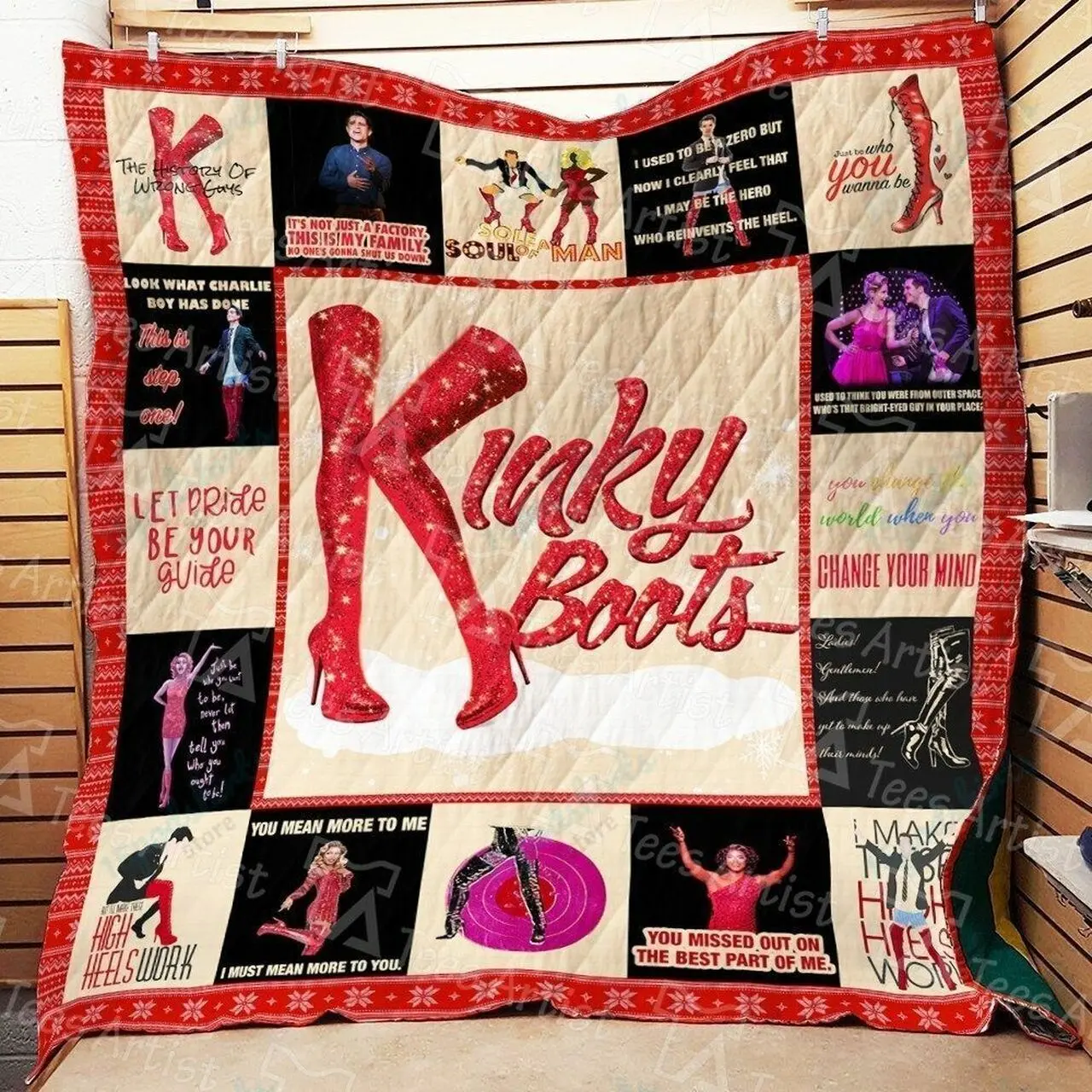 Kinky Boots Quilt Blanket 01713 and Home Decor