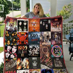 Kiss Albums Cover Poster Quilt Blanket Ver 2 and Home Decor