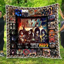 Kiss Band- Quilt Blanket and Home Decor