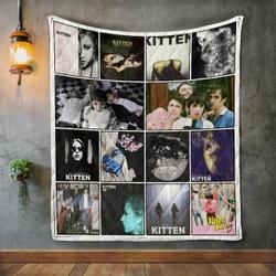 Kitten Album Covers Quilt Blanket and Home Decor