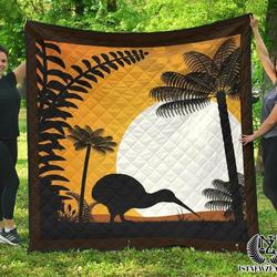 Kiwi And New Zealand Sunset Quilt Abg29781 Fuct2108 and Home Decor
