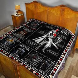 Knight Templar Like Quilt Blanket Dhc1402985Td and Home Decor