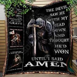 Knights Templar Art 3D Personalized Customized Quilt Blanket 1323 and Home Decor