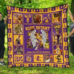 Kobe Bryant Legend Never Die Memorial Fan Gift Quilt and Home Decor