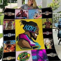 Kofi Kingston Quilt Blanket B300513  Quilt and Home Decor