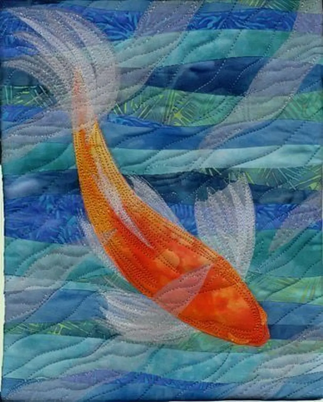 Koi Fish Clm1910063Q Quilt Blanket and Home Decor