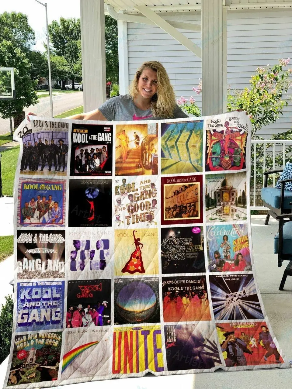 Kool The Gang Quilt Blanket 01007 and Home Decor