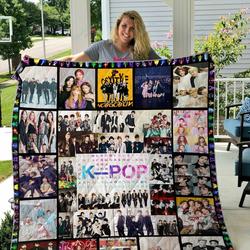 Kpop Bands Quilt Blanket and Home Decor
