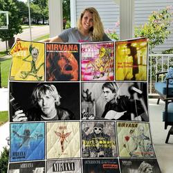 Kurt Cobain Quilt Blanket and Home Decor