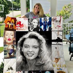 Kylie Minogue Style Two Quilt Blanket and Home Decor