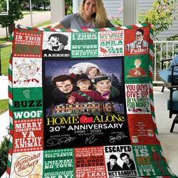 La - Home Alone Christmas Quilt Blanket and Home Decor