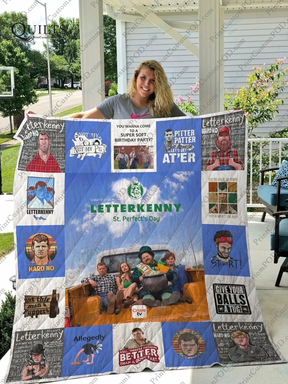 La Letterkenny Quilt Blanket For Fans Ver 17 1 and Home Decor