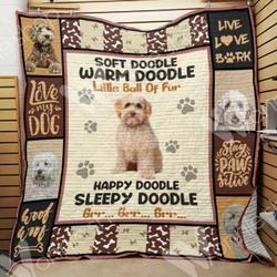 Labradoodle Dog Quilt Zpl and Home Decor