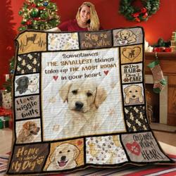Labrador In Heart Joy 3D Customized Quilt and Home Decor