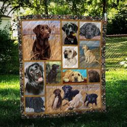 Labrador Retriever Cute Hur Quilt Bevrdy and Home Decor
