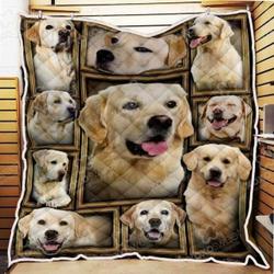 Labrador Retriever L1 3D Customized Quilt and Home Decor