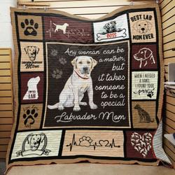 Labrador Retriever Mom Quilt Hvs and Home Decor