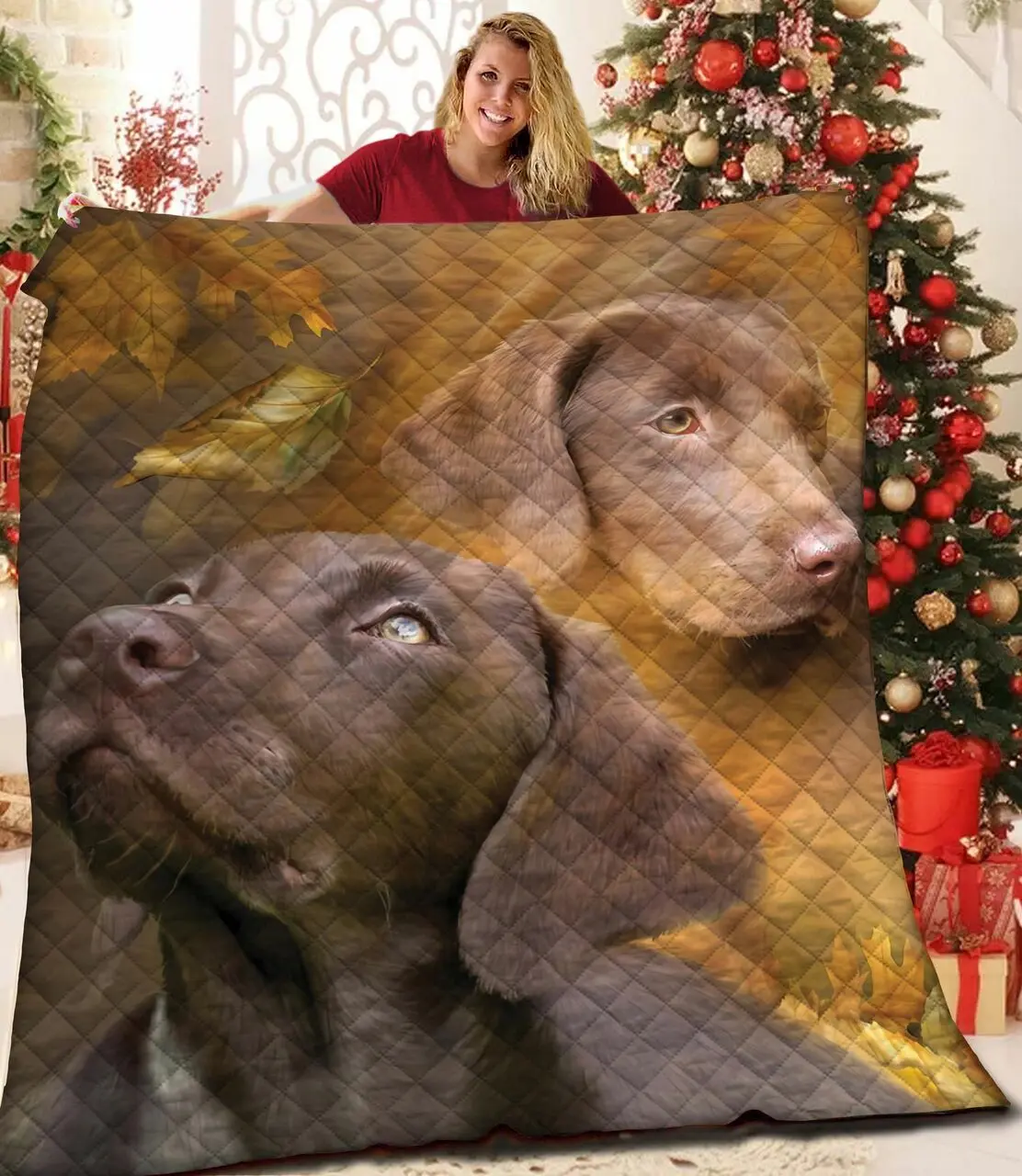 Labrador Retriever Quilt Hsq and Home Decor