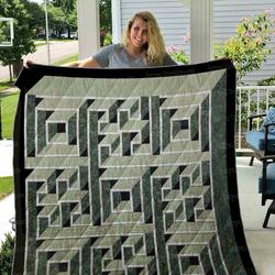 Labyrinth Walk Quilt Blanket 01 and Home Decor