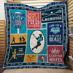 Lacrosse Girl Quilt Blanket Dhc0502947Td and Home Decor