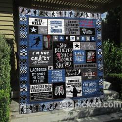 Lacrosse Is My Sport My Game And My Life Quilt Blanket Py68  Quilt and Home Decor