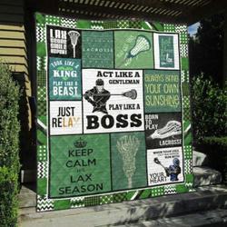 Lacrosse Quilt Blanket Ver 2  Quilt and Home Decor