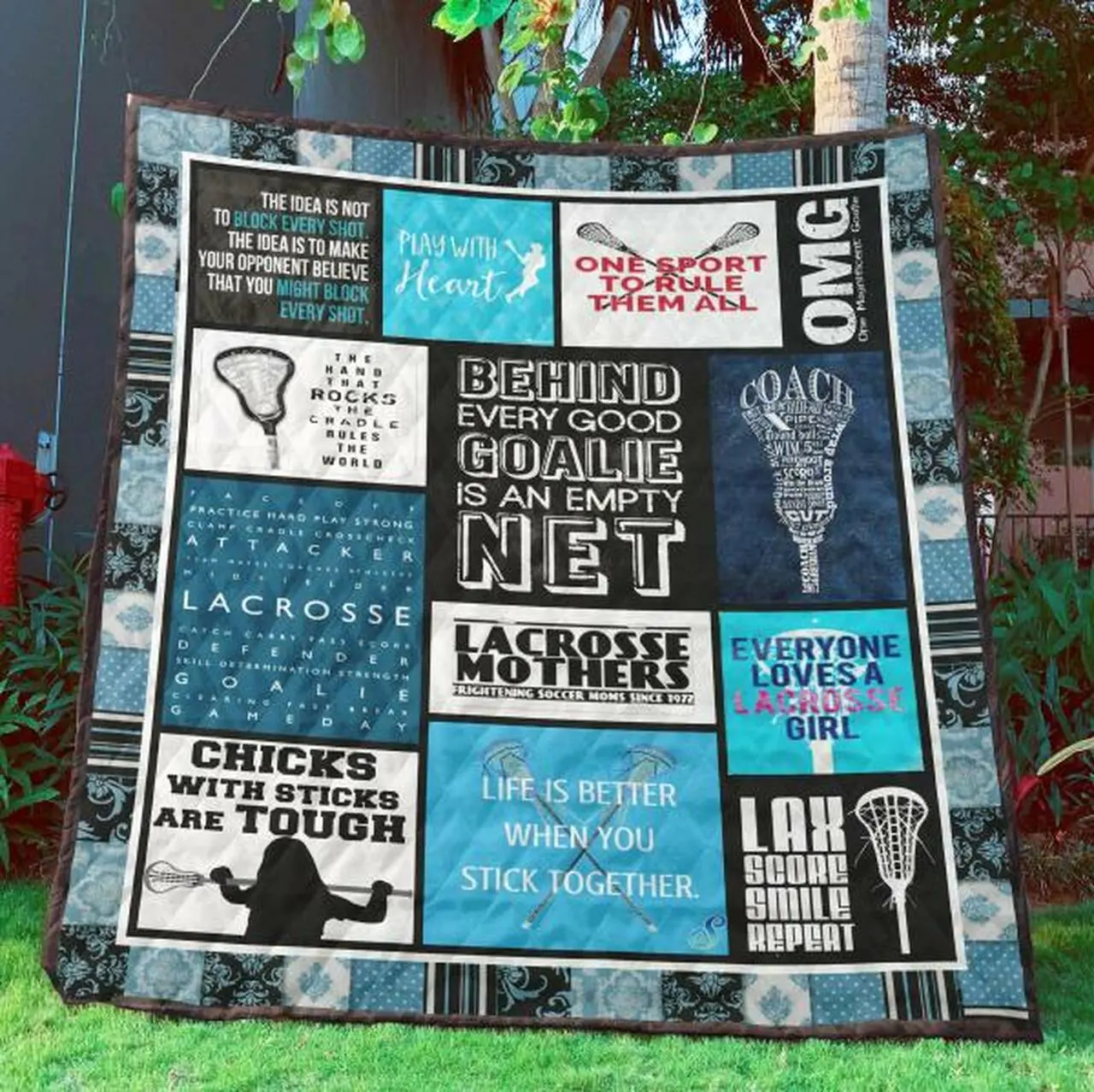 Lacrosse Quilt Blanket Ver 7 Quilt and Home Decor