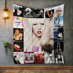 Lady Gaga Album Covers Quilt Blanket and Home Decor