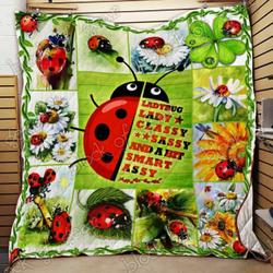 Ladybug Cl19100503Mdq Quilt Blanket and Home Decor